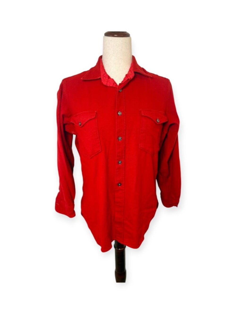 Vintage 70's Pendleton Red Pure Virgin Wool Shirt Jacket Women's Size 16